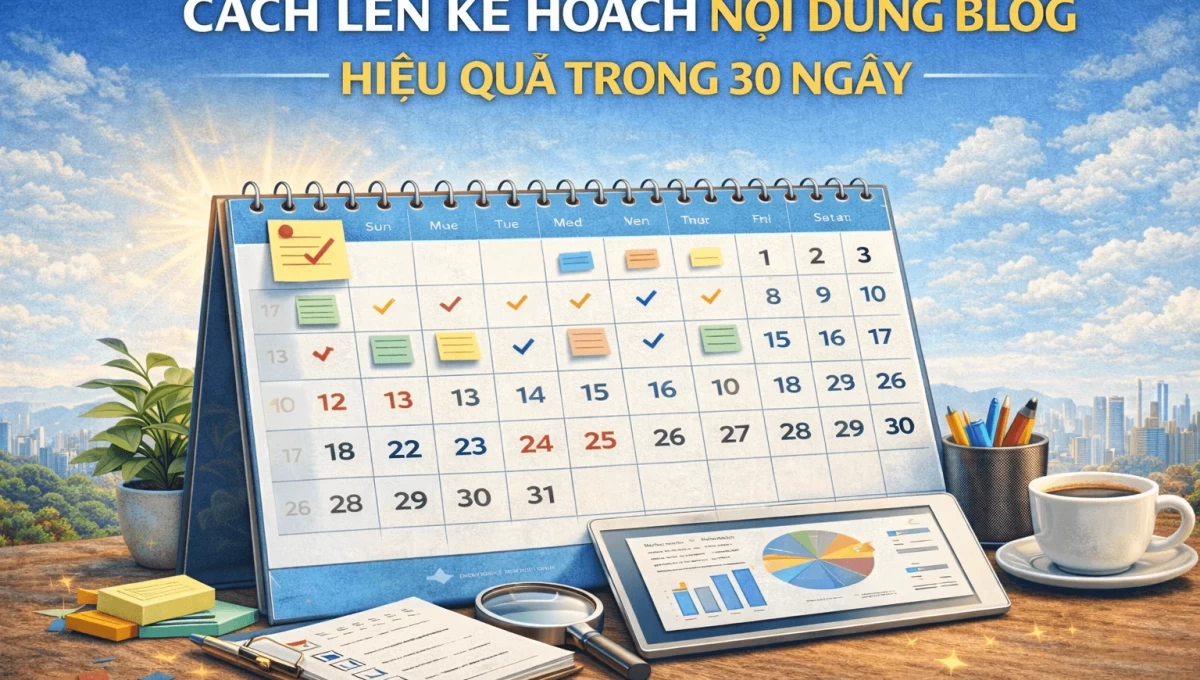 Cách Lên Kế Hoạch Nội Dung Blog Hiệu Quả Trong 30 Ngày