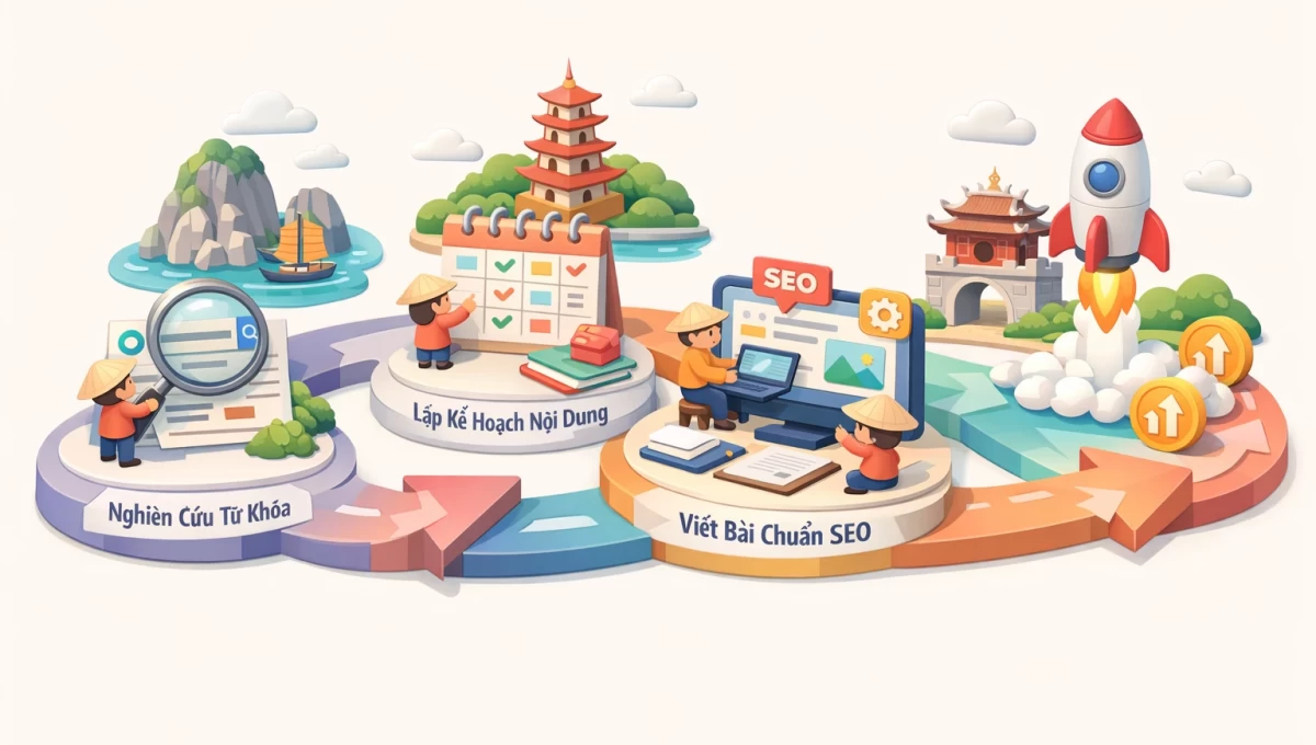 Quy Trình Quản Lý Blog Chuẩn SEO Cho Doanh Nghiệp Du Lịch