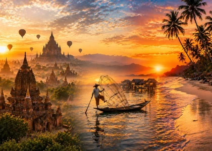Hành Trình Myanmar Cá Nhân Hóa: Bagan – Inle – Ngapali Linh Hoạt Theo Nhu Cầu