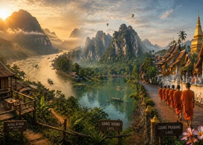 Du Lịch Laos Nature 5N4Đ: Nong Khiaw – Vang Vieng – Luang Prabang Khám Phá Thiên Nhiên